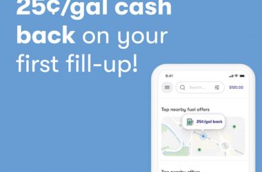 Get the Upside App and Earn up to $.25/Gallon Cash Back!